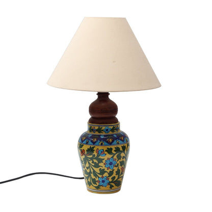 "Mugal Bageecha Matka" ceramic decorative Lamp (Multicolor)