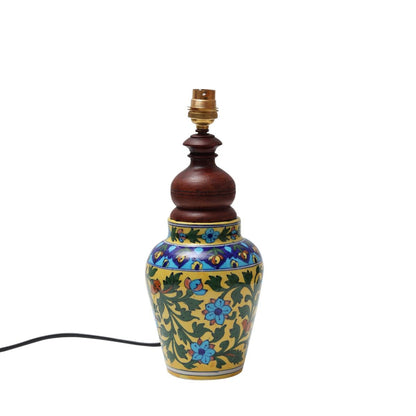 "Mugal Bageecha Matka" ceramic decorative Lamp (Multicolor)