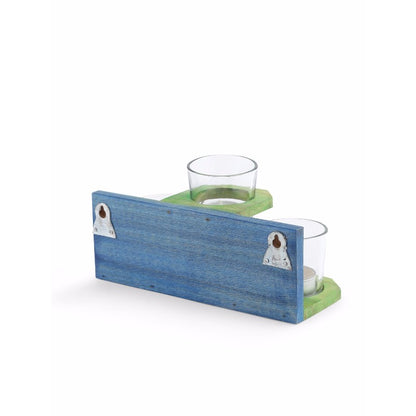 Wooden 3 Tea light wall hanging set