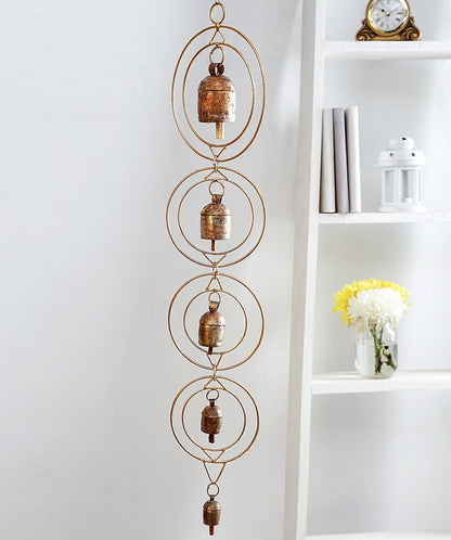 Copper bells wind chime