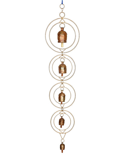 Copper bells wind chime