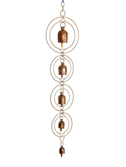 Copper bells wind chime