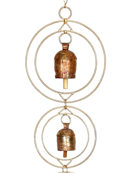 Copper bells wind chime