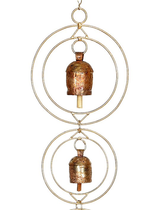 Copper bells wind chime