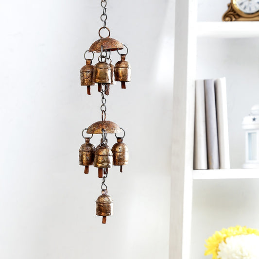 Copper bells wind chime