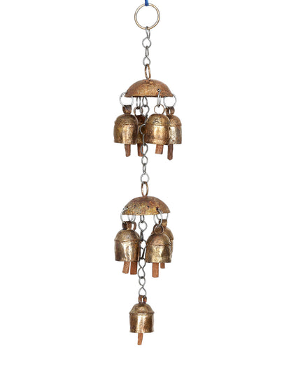 Copper bells wind chime