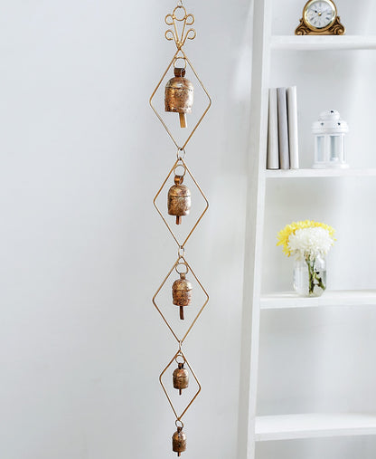 Copper bells wind chime