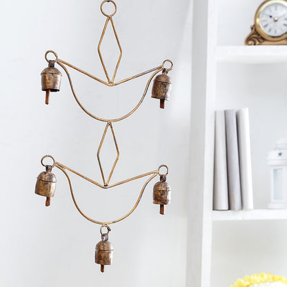Copper bells wind chime