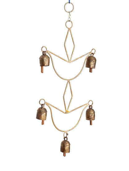 Copper bells wind chime