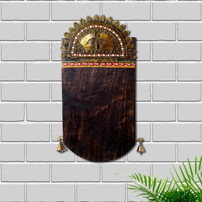 sheesham wood dokhra work customized name plate