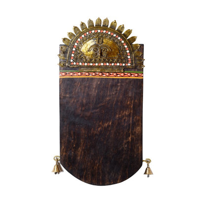 sheesham wood dokhra work customized name plate