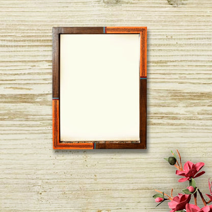 Sheesham Wood handpainted wall mirror