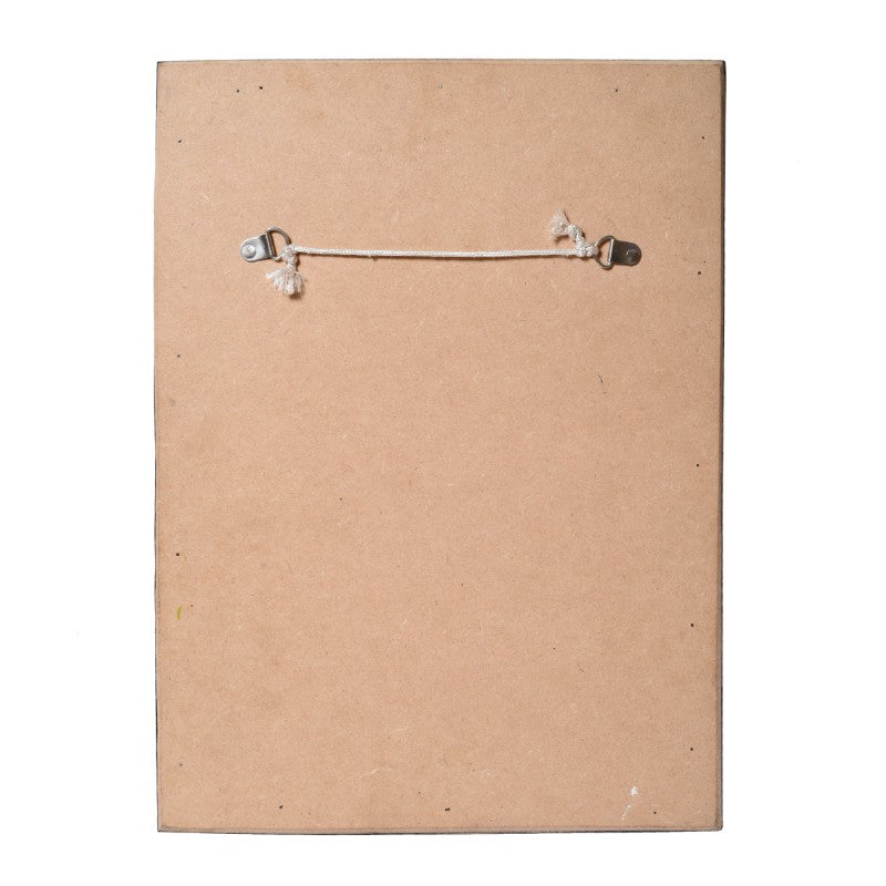 Sheesham Wood handpainted madhubani art wall mirror