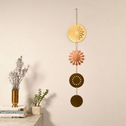 Sunflower Meditation Hanging Wall Decor(253gm,multicolor)