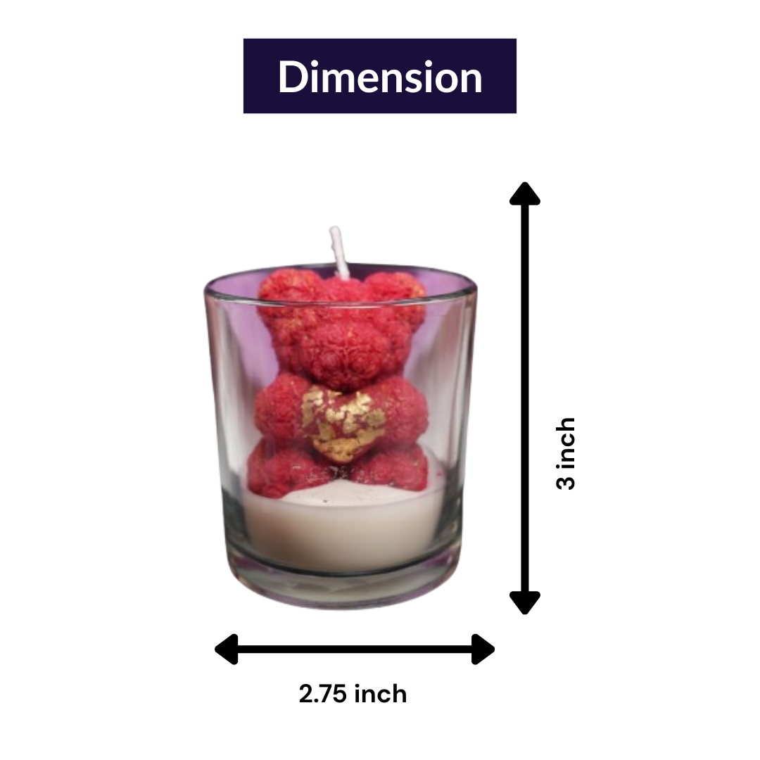 LoveBug Teddy Candle – Cute Teddy Valentine Candle | Artecasa