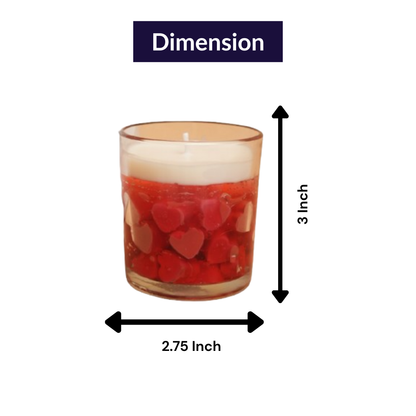 Scarlet Love Candle – Heart Shaped Valentine Candle | Artecasa