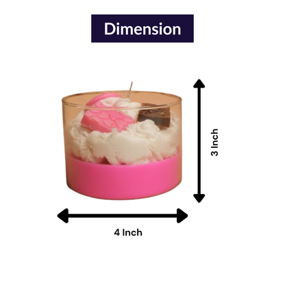 Sugar Rush Candle – Dessert Style Pink Candle | Artecasa
