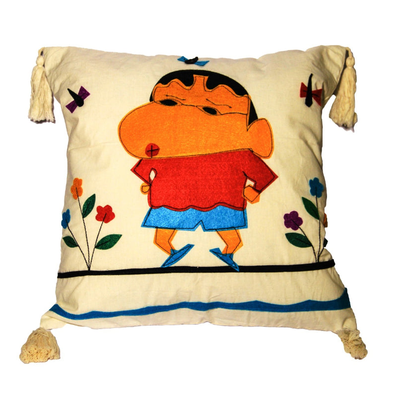 Applique patch work Cushion Cover-Doraemon (Set of 5)