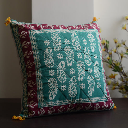 Block Print Cotton Cushion Cover (Set of 5)