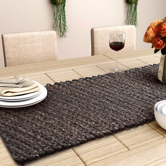Sabai grass olive table runner