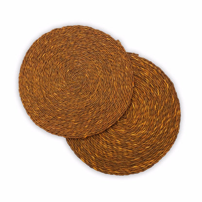 Sabai grass mustard dish coaster set(Set of 2)