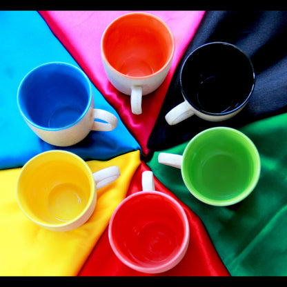 Multi-colored Ceramic Mug(Set of 6)