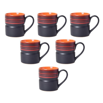 Matt work Black Coffee Mug Set