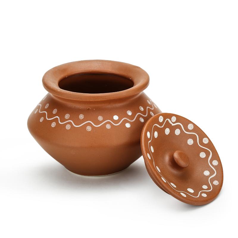Earthen Ceramic Handi(Set of 3)
