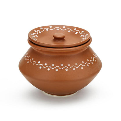 Earthen Ceramic Handi(Set of 3)
