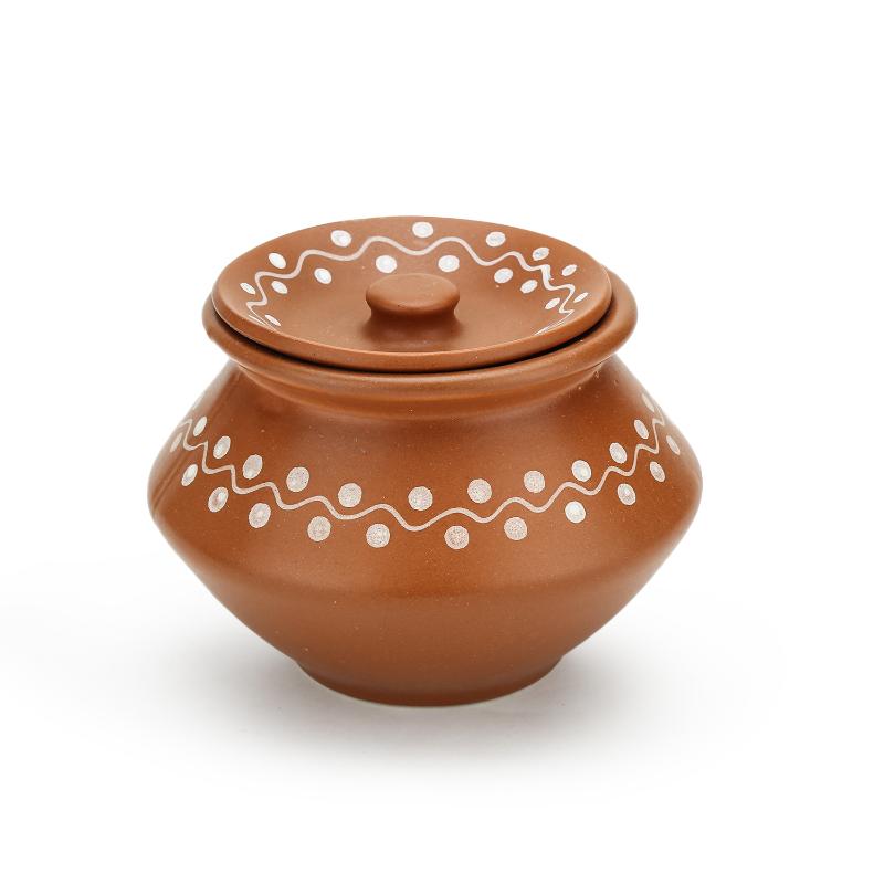 Earthen Ceramic Handi(Set of 3)