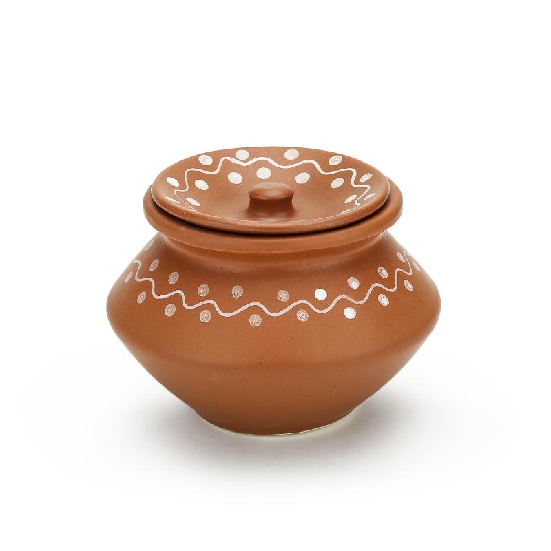 Earthen Ceramic Handi(Set of 3)