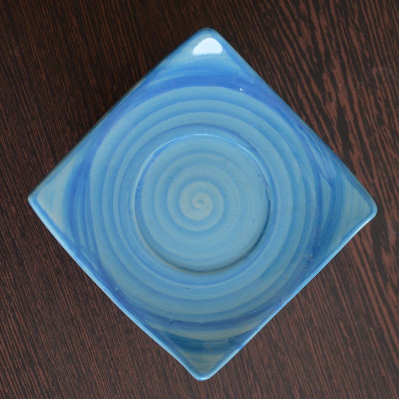 Ceramic Moroccan Handpainted Blue Tea Set (15 pcs.)