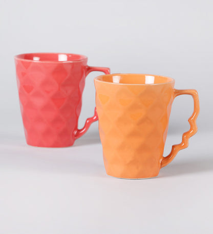 ceramic multicolored Coffee Mug set(Set of 6)