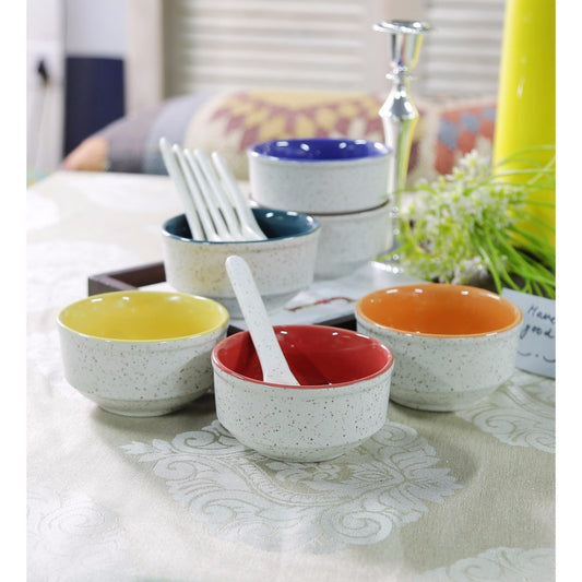 ceramic offwhite soup set(Set of 6)