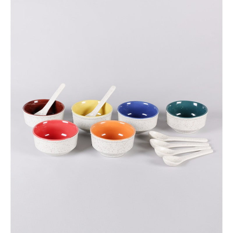 ceramic offwhite soup set(Set of 6)