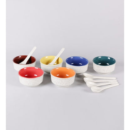 ceramic offwhite soup set(Set of 6)