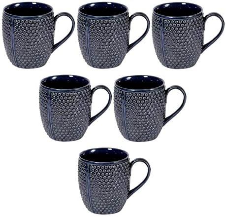 "Studio Glazed" ceramic studio mug set (Set of 6)