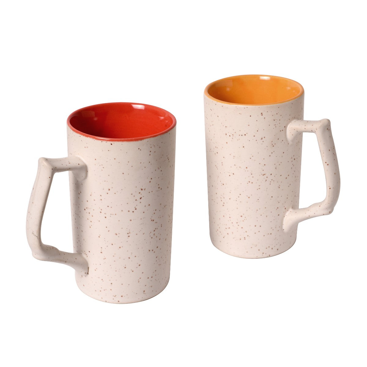 stoneware matte finish beer mug(Set of 2)