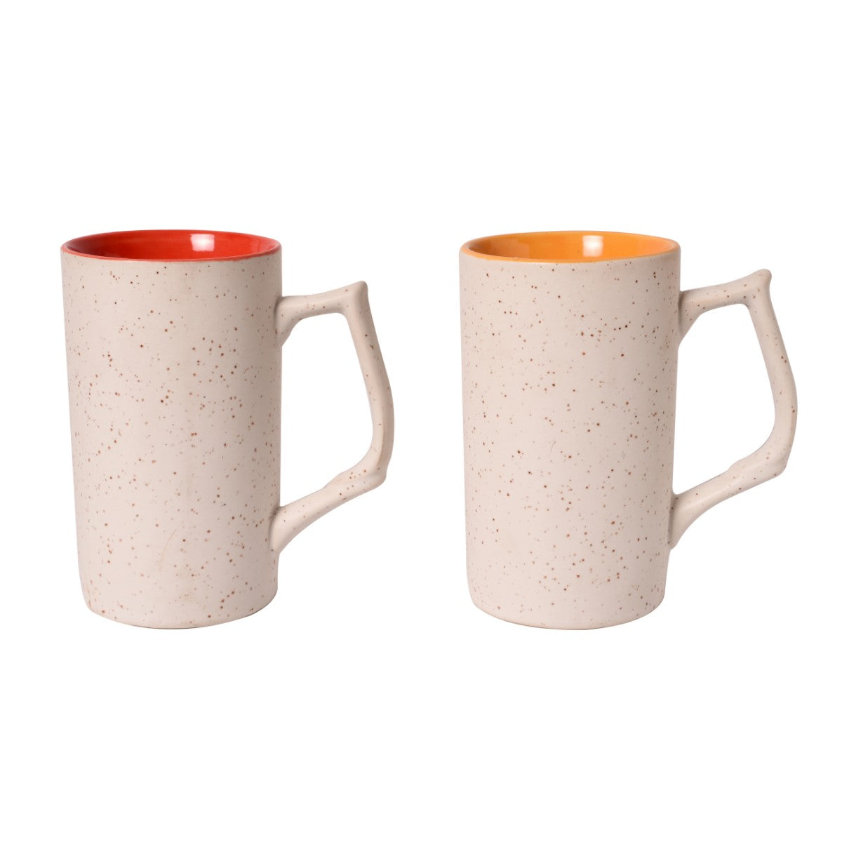 stoneware matte finish beer mug(Set of 2)