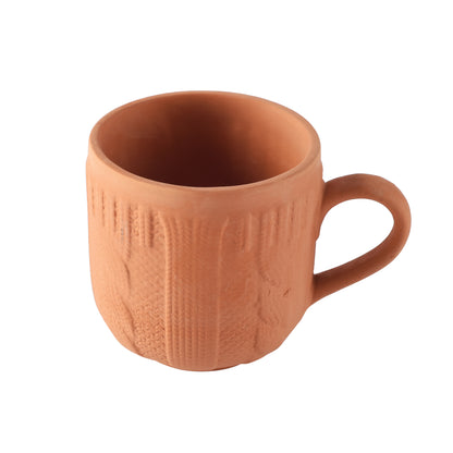 teracotta tableware serving hand knitted tea/coffee mug(Set of 6)