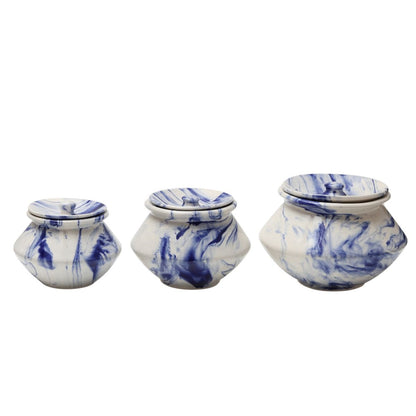 " Shades of Earth" ceramic handi(Set of 3)