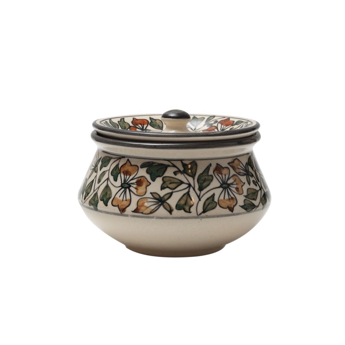 "Mugal Bageecha" ceramic handi(Set of 3)