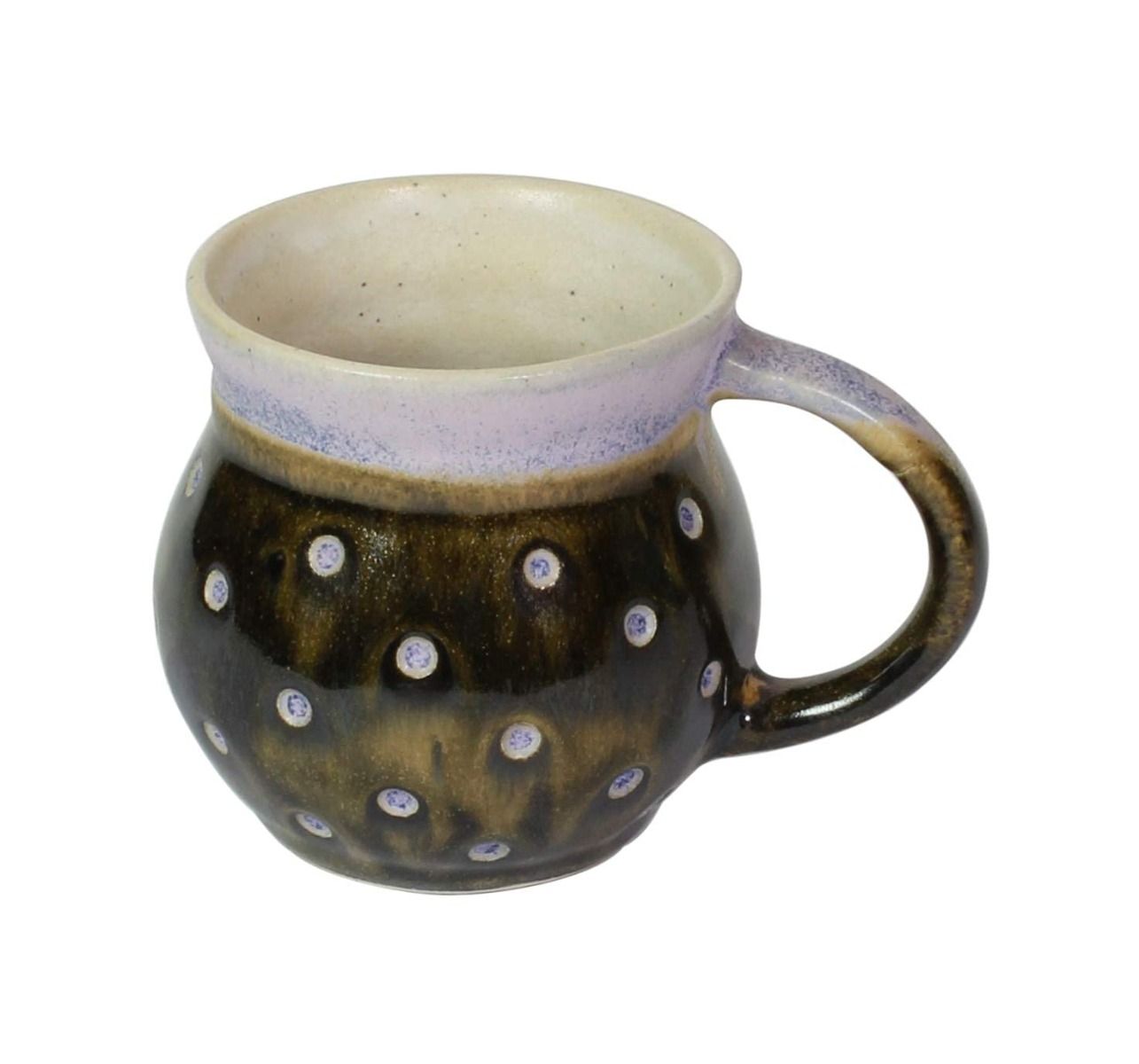 "Polka Dots" ceramic tea/coffee mug(6 Mug)