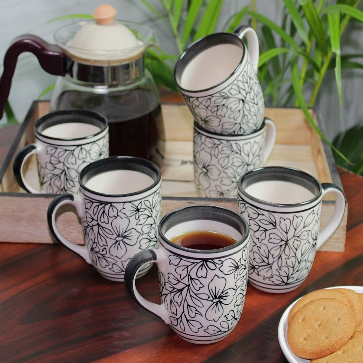 "Mugal Bageecha" ceramic tea/coffee mug (6 Mug)