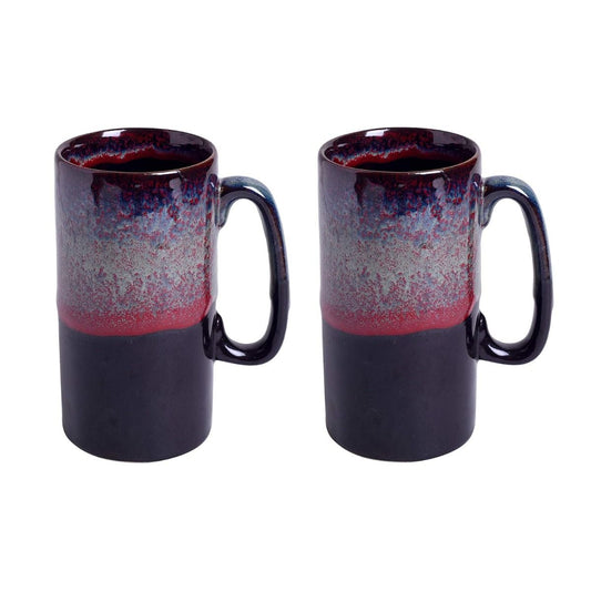 studio glazed ceramic beer mug (2 Mug)