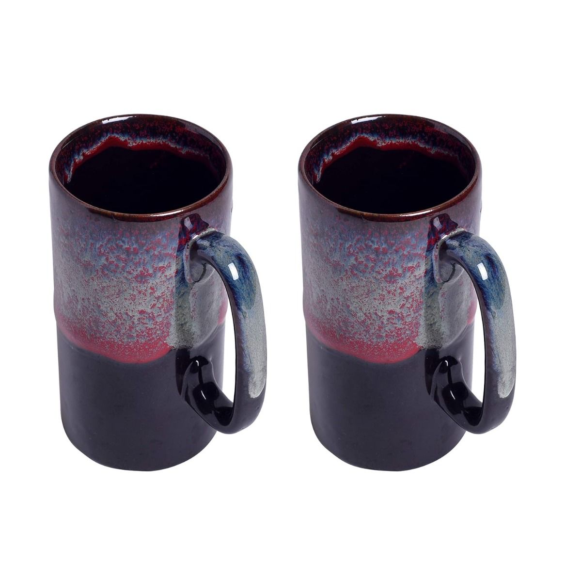 studio glazed ceramic beer mug (2 Mug)