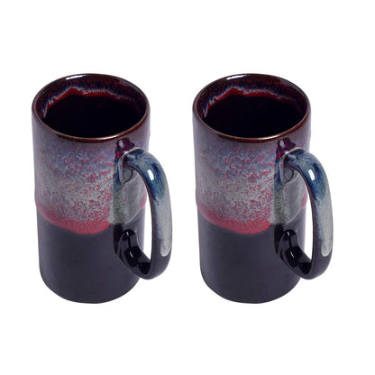 studio glazed ceramic beer mug (2 Mug)