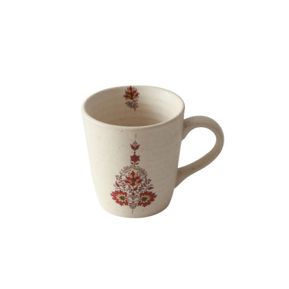 "Mugal Flower" ceramic tea/coffee mug (Set of 2)