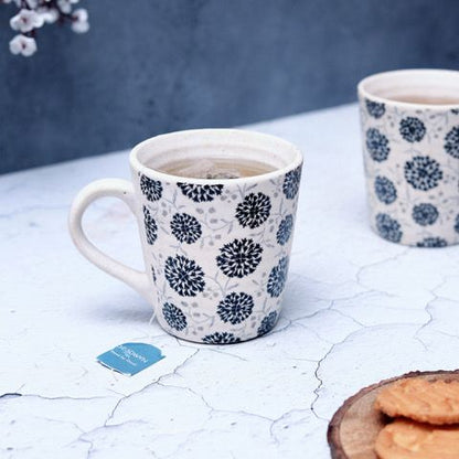 "Polka Dots" ceramic tea/coffee mug (Set of 2)