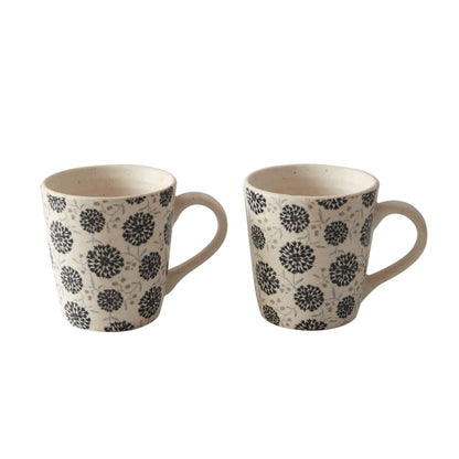 "Polka Dots" ceramic tea/coffee mug (Set of 2)